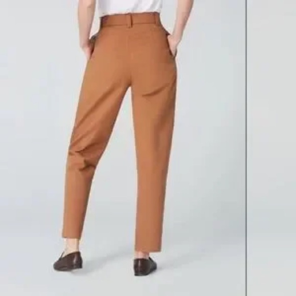 Uncle Studios Cotton Bloomers size small nwot High-Waisted camel Trousers - Picture 10 of 11